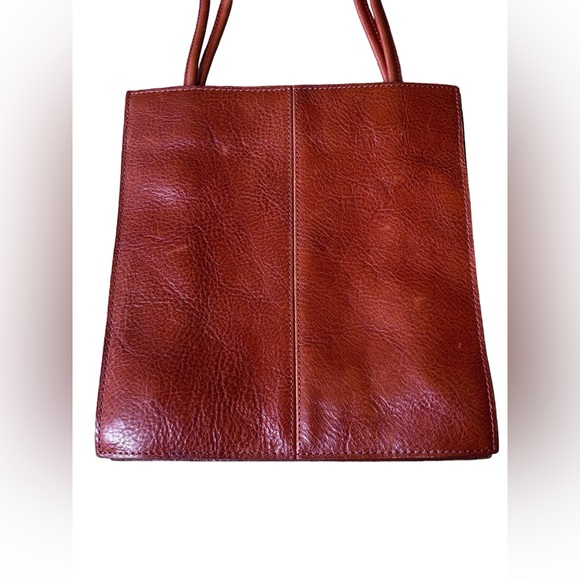Wilson’s Leather Pelle Studio Red Leather Tote Bag - Picture 2 of 6